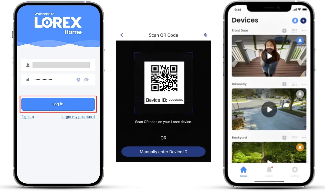 lorex home app setup