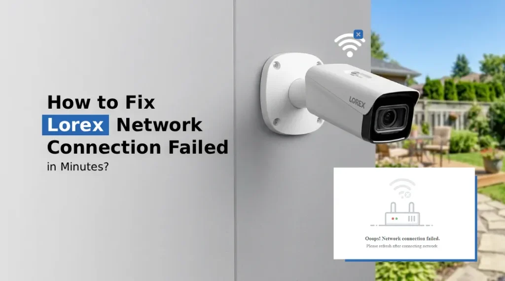 lorex network connection failed