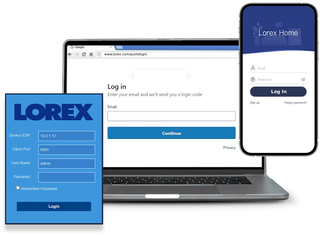 Lorex camera login